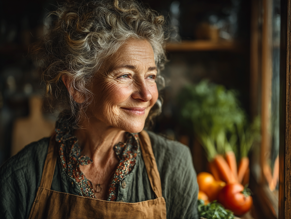 Családi étkezés természetes környezetben